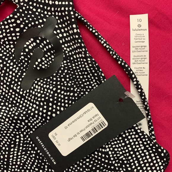SOLD Peloton Lulu Free to be High Neck Bra NWT - Picture 2 of 3